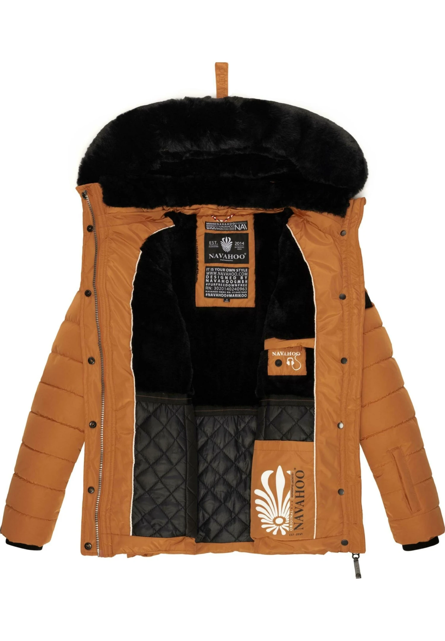 Navahoo Milianaa - Winterjas - Rusty Cinnamon 6 Navahoo Milianaa - Winterjas - Rusty Cinnamon - Afbeelding 4