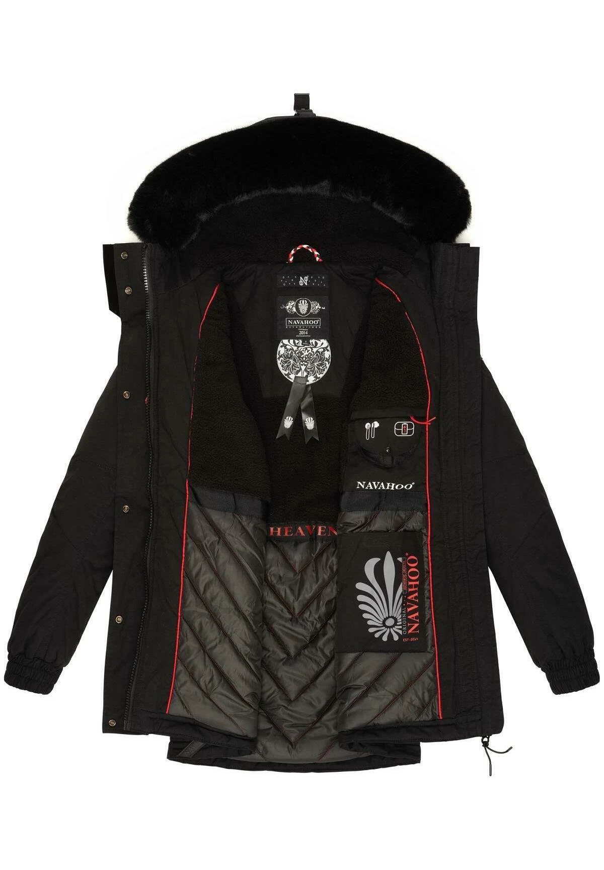 Navahoo Olessaa - Winterjas - Black 8 Navahoo Olessaa - Winterjas - Black - Afbeelding 6