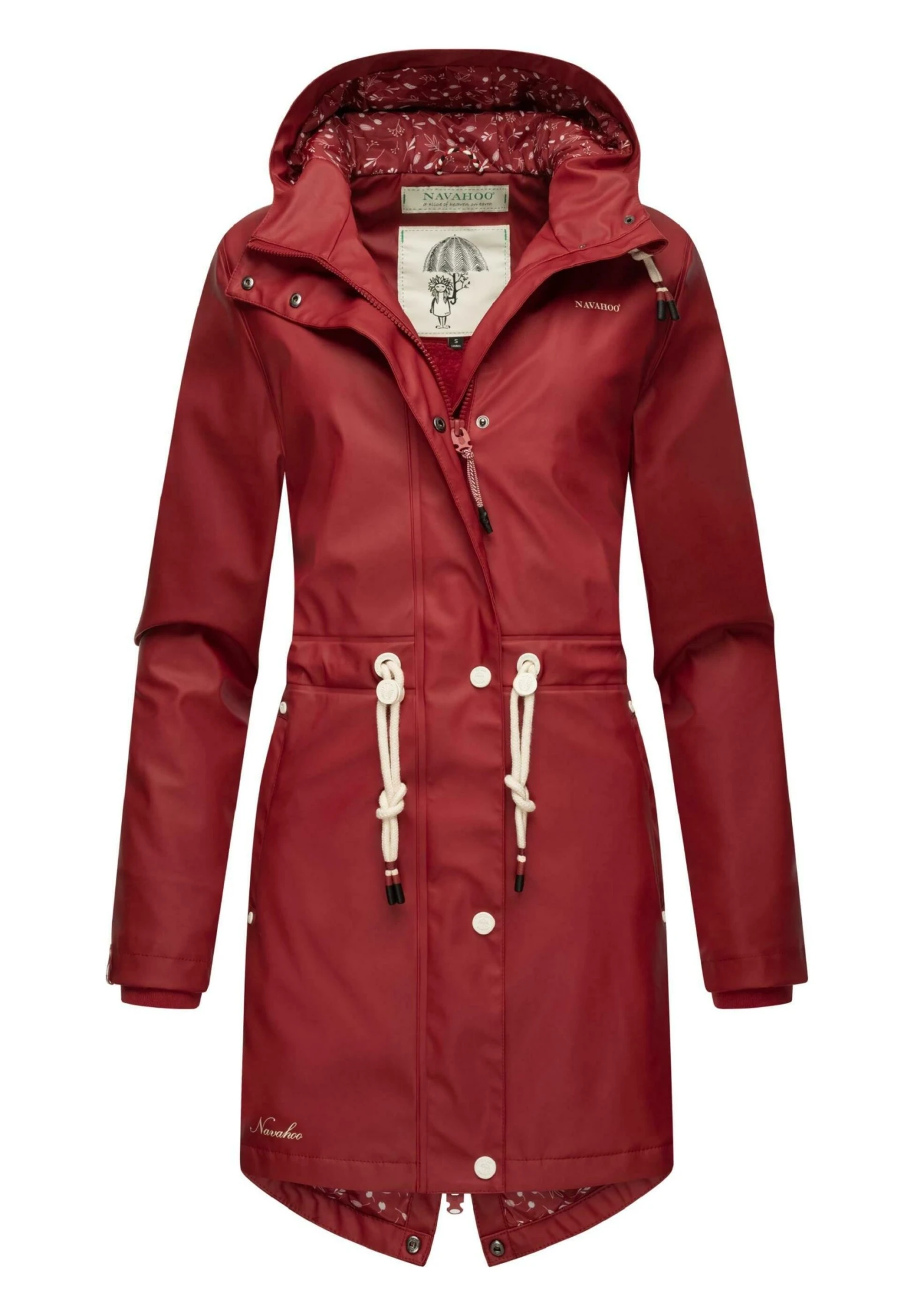 Navahoo Flower Of Ocean - Parka - Blood Red 7 Navahoo Flower Of Ocean - Parka - Blood Red - Afbeelding 5